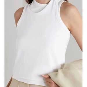 Frankie Shop Double Layered White Tank Top